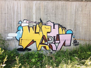 Graffiti Wall in Kyiv - Photo by sashaconma - sashaconma, withart, Graffiti (2015)