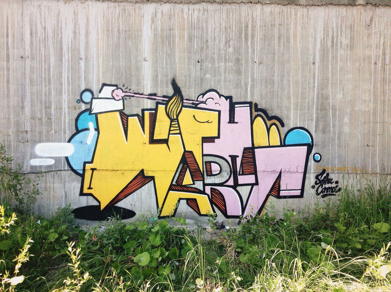 Graffiti Wall in Kyiv - Photo by sashaconma - sashaconma, withart, Graffiti (2015)