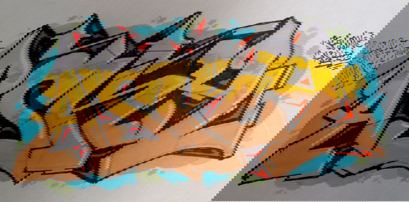 Graffiti Sketch - Photo by satan - Asky, Battle, Selo (2014)