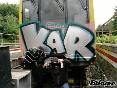 Graffiti Train - Photo by schachtratte - KAR, too:QUK65 (2011)