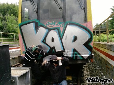 Graffiti Train - Photo by schachtratte - KAR, too:QUK65 (2011)