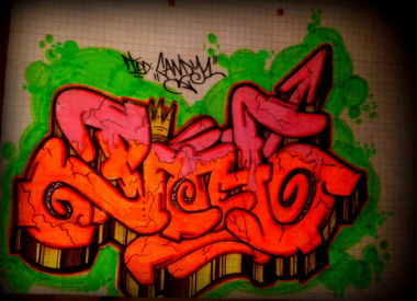 Graffiti Sketch - Photo by schachtratte - PIOH, TOO:CANDY (2013)