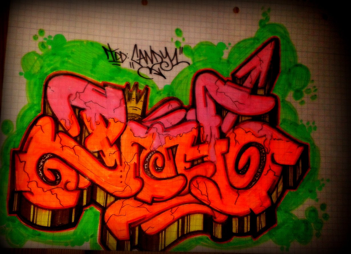 Graffiti Sketch - Photo by schachtratte - PIOH, TOO:CANDY (2013)
