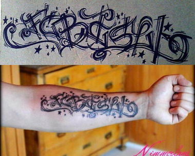 Graffiti Sketch - Photo by schachtratte - FCBASEL, LASLOH, QUK (2011)