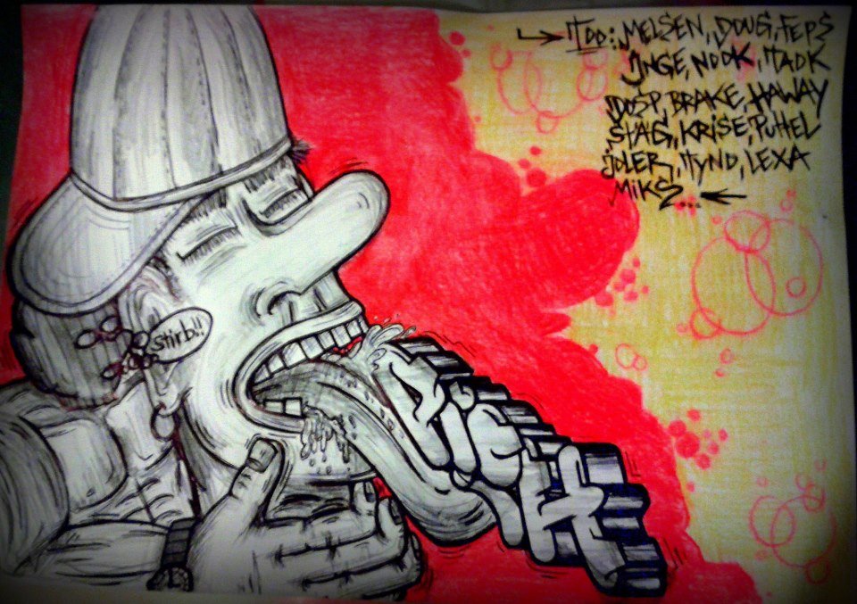 Graffiti Sketch - Photo by schachtratte - PIOH (2013)