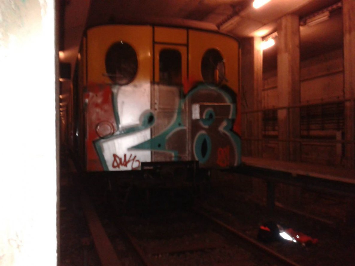 Graffiti Train - Photo by schachtratte - Pio, 28C, QUK