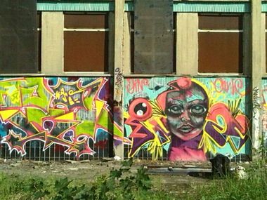 Graffiti Wall - Photo by schachtratte - Oink, Inge, quk