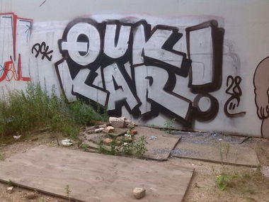 Graffiti Bombing - Photo by schachtratte - QUK, KAR, TOO:DCK