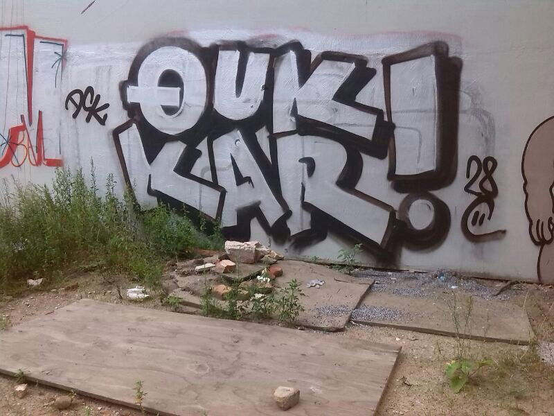 Graffiti Bombing - Photo by schachtratte - QUK, KAR, TOO:DCK