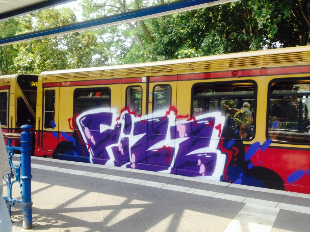 Graffiti Train - Photo by schachtratte - Fizz, rck