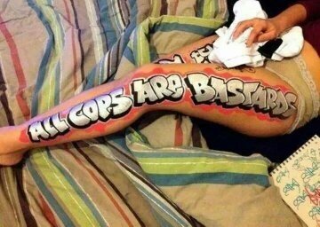 Graffiti Sketch - Photo by schachtratte - All, Cops, Are