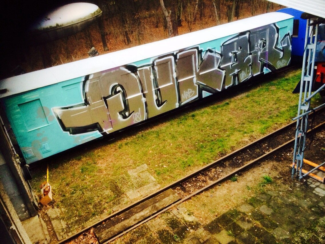 Graffiti Train - Photo by schachtratte - Quk, Kar, too:28 (2015)