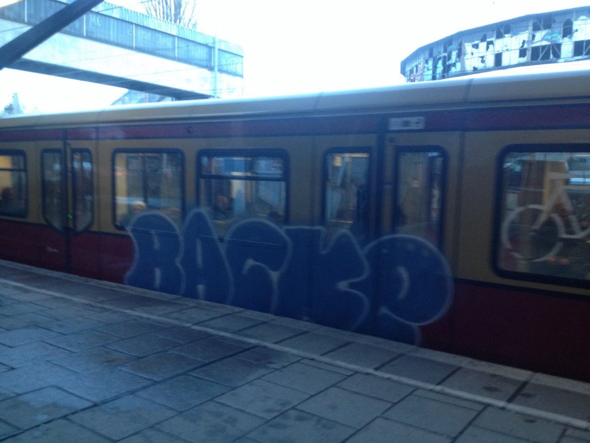 Graffiti Train - Photo by schachtratte - Backe, tbr