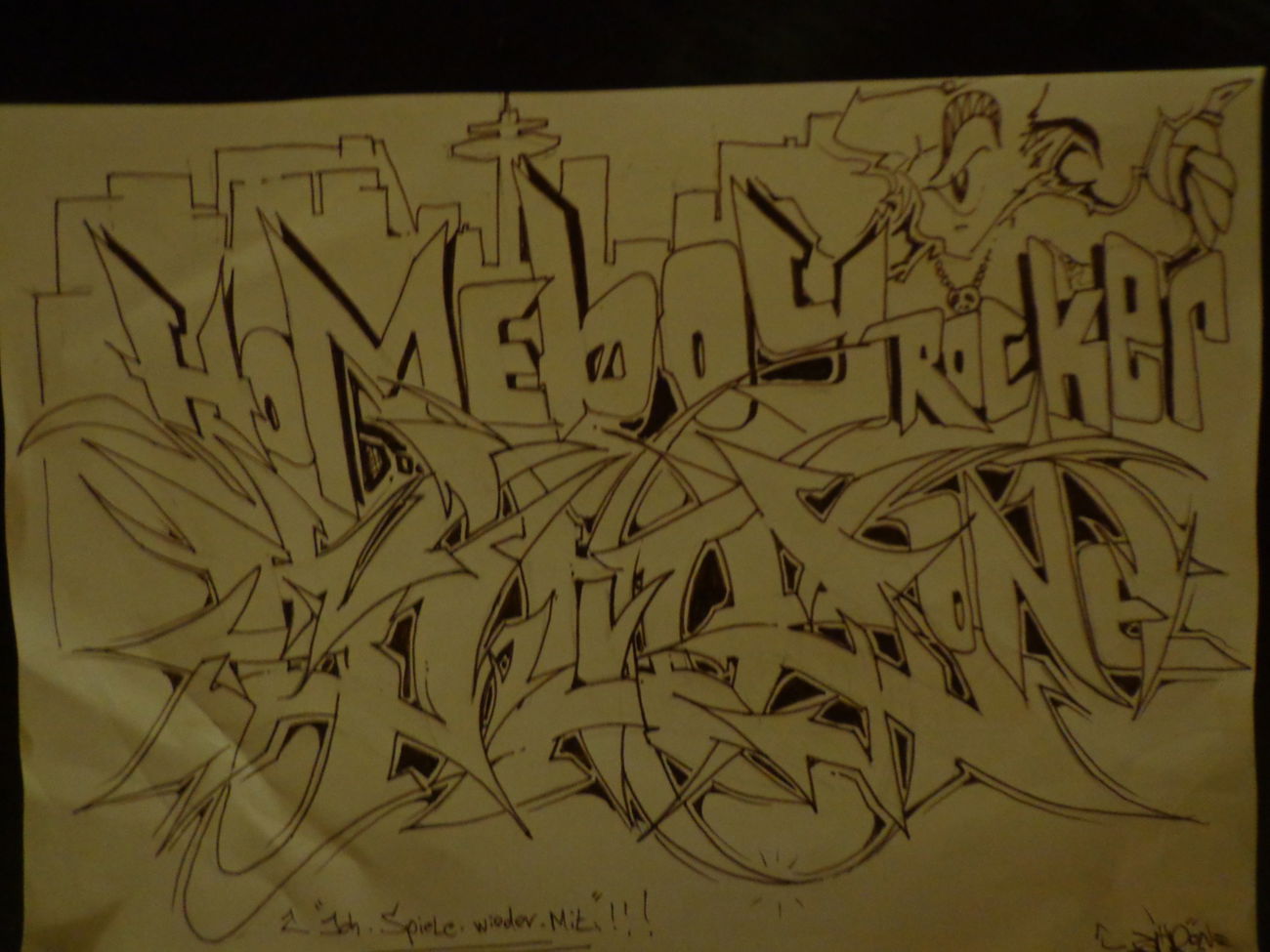 Graffiti Sketch - Photo by schippmann (2017)