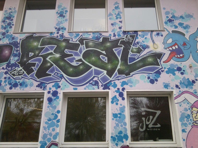 Graffiti in Weiden - Photo by schmierfink - real, rip, al (2009)