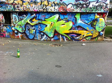 Graffiti in Weiden - Photo by schmierfink - dawg, morph, juz