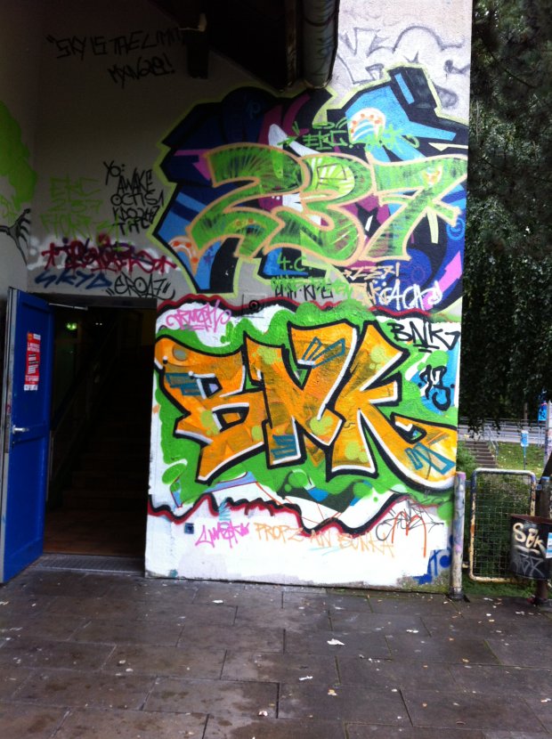 Graffiti in Weiden - Photo by schmierfink - 237, ekc, bnk (2013)