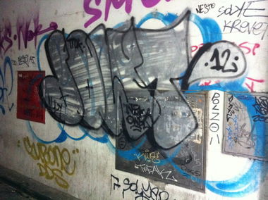 Graffiti in Ljubljana - Photo by schmierfink - jowt, trok, ljubljana (2012)