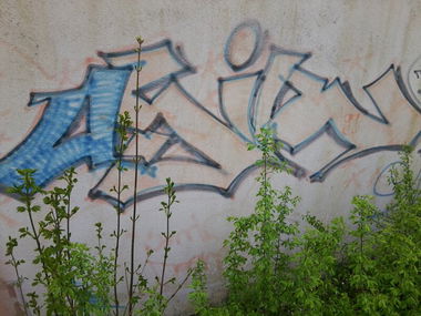Graffiti in Weiden - Photo by schmierfink - asir, nie, kos (1999)