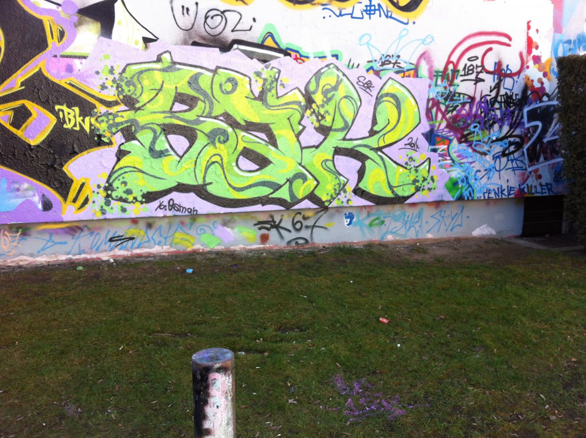 Graffiti in Weiden - Photo by schmierfink - bak, baks, ekc (2014)