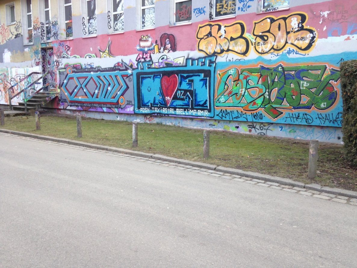 Graffiti in Weiden i.d.OPf - Photo by schmierfink - weiden, hall, juz (2014)