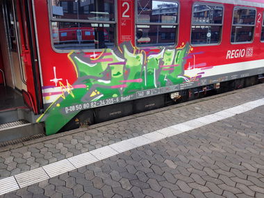 Graffiti Photo by schmierfink - zwk, nürnberg, train (2015)