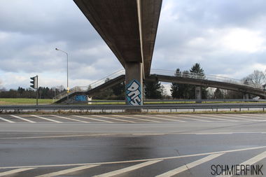 Graffiti Bombing - Photo by schmierfink1 - dns, frankfurt, bombing