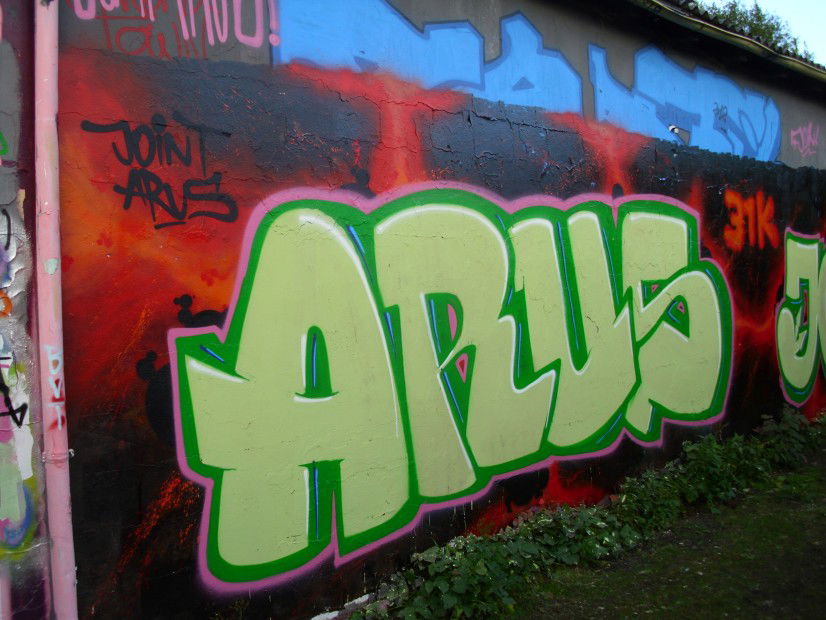 Graffiti Wall - Photo by schmierfinken - ARUS, 31K.K13, HAMBURG