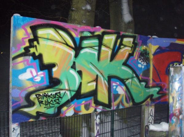 Graffiti Wall - Photo by schmierfinken - RUKES, ZIRKUS, DUSK