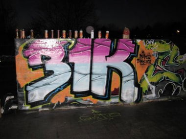 Graffiti Wall - Photo by schmierfinken - RUKES, ZIRKUS, DUSK