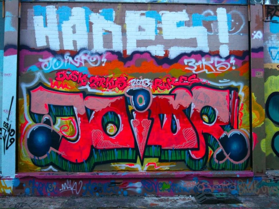 Graffiti Wall - Photo by schmierfinken - JOINR, DUSK, BZUK