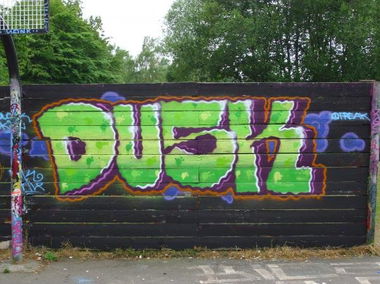 Graffiti Wall - Photo by schmierfinken - DUSK, ARUS, HUCK