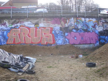 Graffiti Wall - Photo by schmierfinken - ARUS, JOIN, DUSK