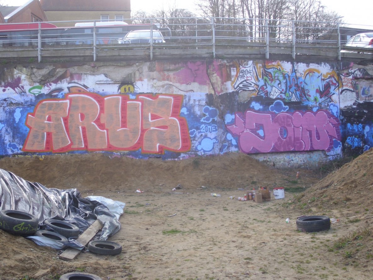 Graffiti Wall - Photo by schmierfinken - ARUS, JOIN, DUSK