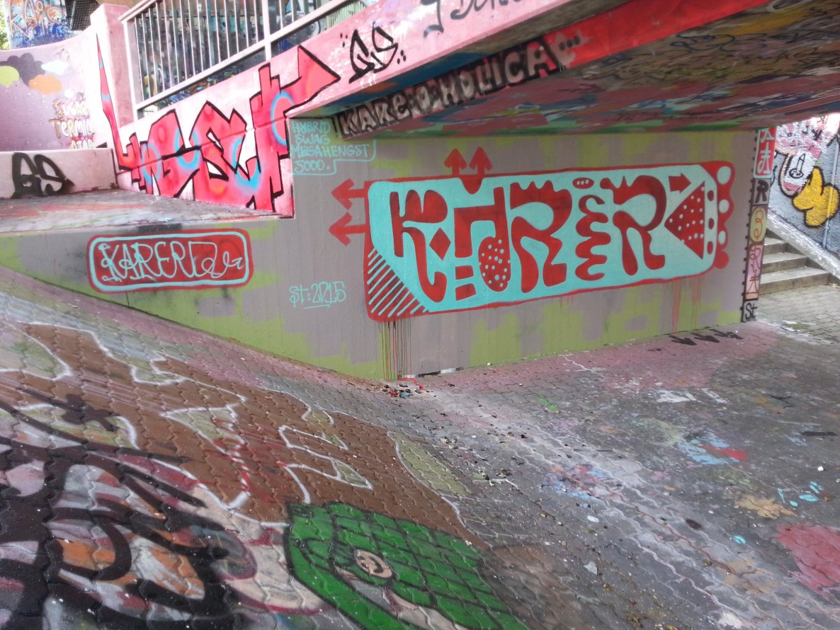 Graffiti Wall - Photo by schneiderspee - Kare, Karero, Karlsruhe (2015)
