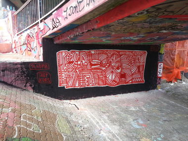 Graffiti Wall in Nagqu - Photo by schneiderspee - Kare, Karero, Fuck (2015)