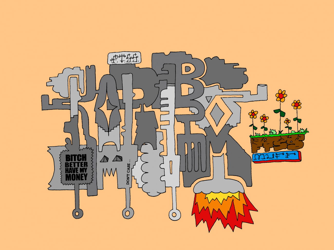 Graffiti Sketch - Photo by schneiderspee - Fuck, the, Soft