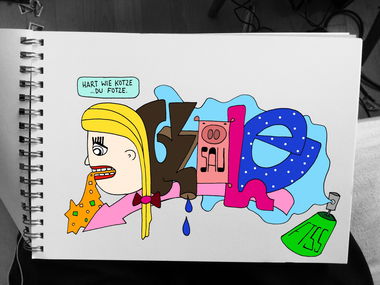 Graffiti Sketch - Photo by schneiderspee - Fuck, the, Soft