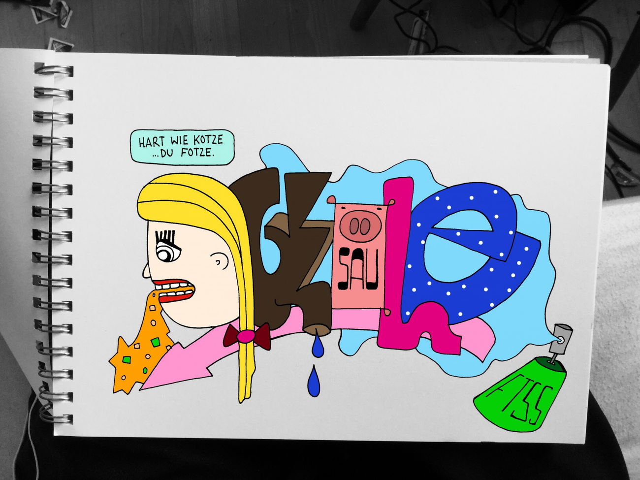 Graffiti Sketch - Photo by schneiderspee - Fuck, the, Soft