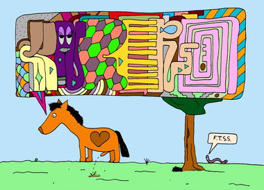 Graffiti Sketch in Kasachstan - Photo by schneiderspee