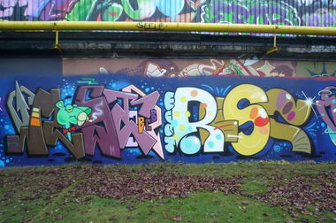 Graffiti Wall - Photo by schwarzanabu - Most, JBCB