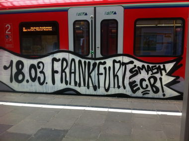 Graffiti Train - Photo by scoobydoo - 18.03., Frankfurt, Ffm (2015)