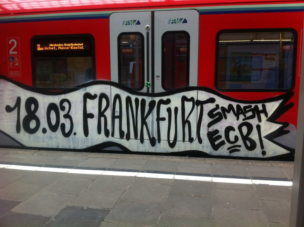 Graffiti Train - Photo by scoobydoo - 18.03., Frankfurt, Ffm (2015)