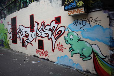 Graffiti Wall - Photo by scoobydoo - Foks, Wambo, Edgar