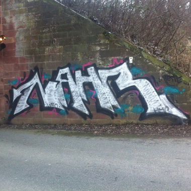 Graffiti Wall in Rheingau-Taunus-Kreis - Photo by scoobydoo - Nahr, HMG, Reste
