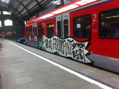 Graffiti Train - Photo by scoobydoo - 18.03., Frankfurt, Ffm (2015)