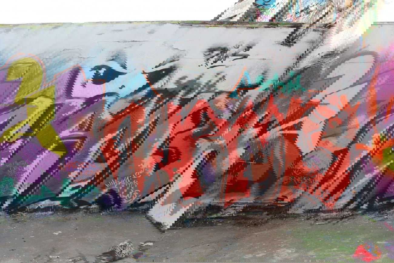 Graffiti Wall in Wiesbaden - Photo by scoobydoo - Wambo, Wamb, legal (2015)