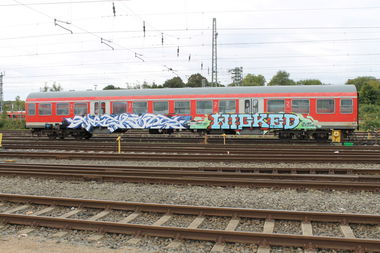 Graffiti Train in Kiel - Photo by sdabfoe - wicked (2013)