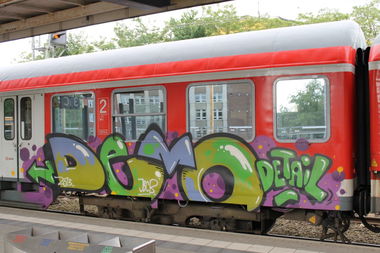 Graffiti Train in Neumünster - Photo by sdabfoe - demo (2013)