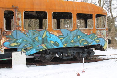 Graffiti Train in Kiel - Photo by sdabfoe - shoar, qvd (2012)